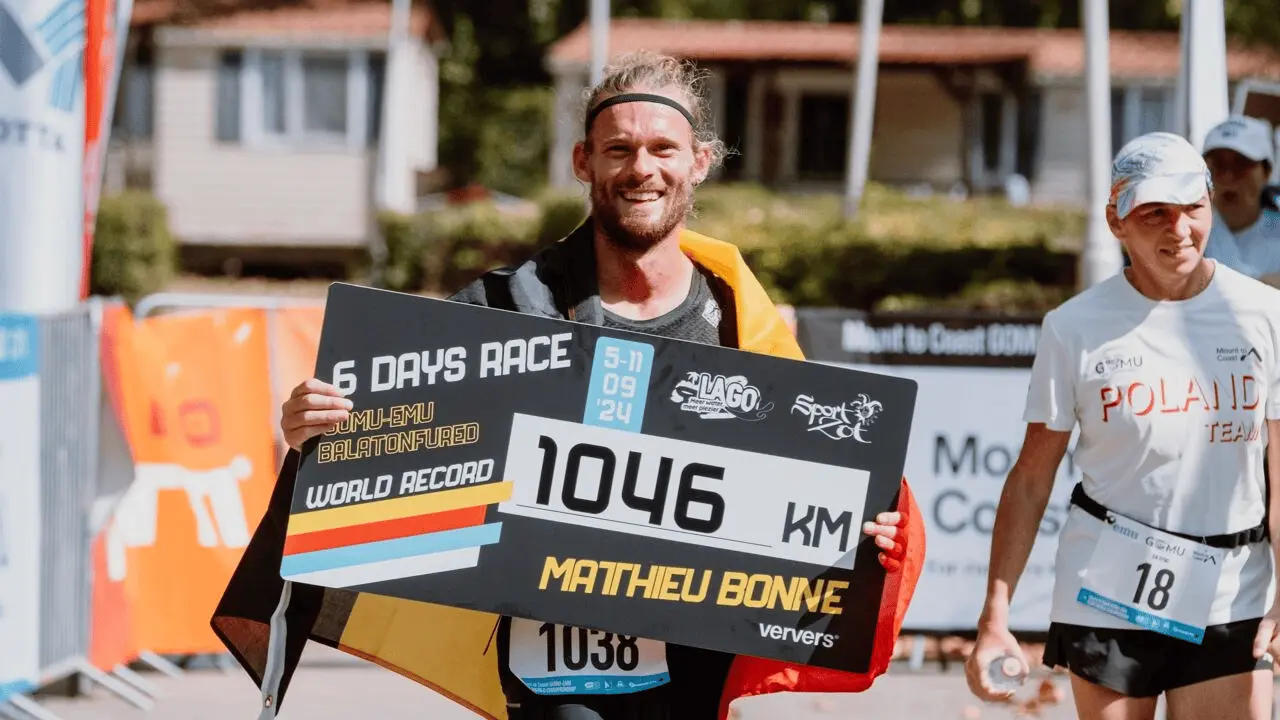 Belgische ultraloper loopt ultiem wereldrecord: 1046 kilometer in zes dagen (en fietsen kan hij ook)