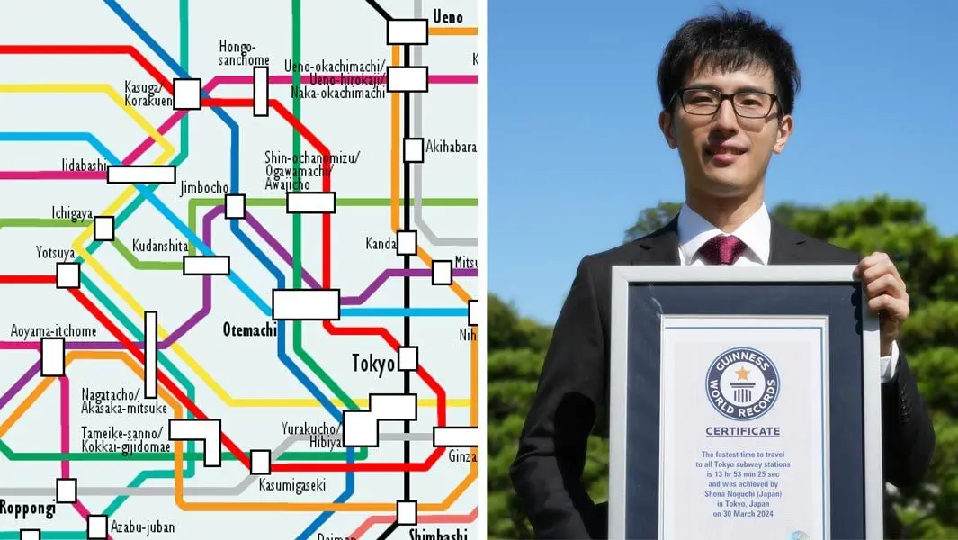 Wereldrecord: OV-fanaat bezoekt alle 285 Tokiose metrostations in sneltreinvaart