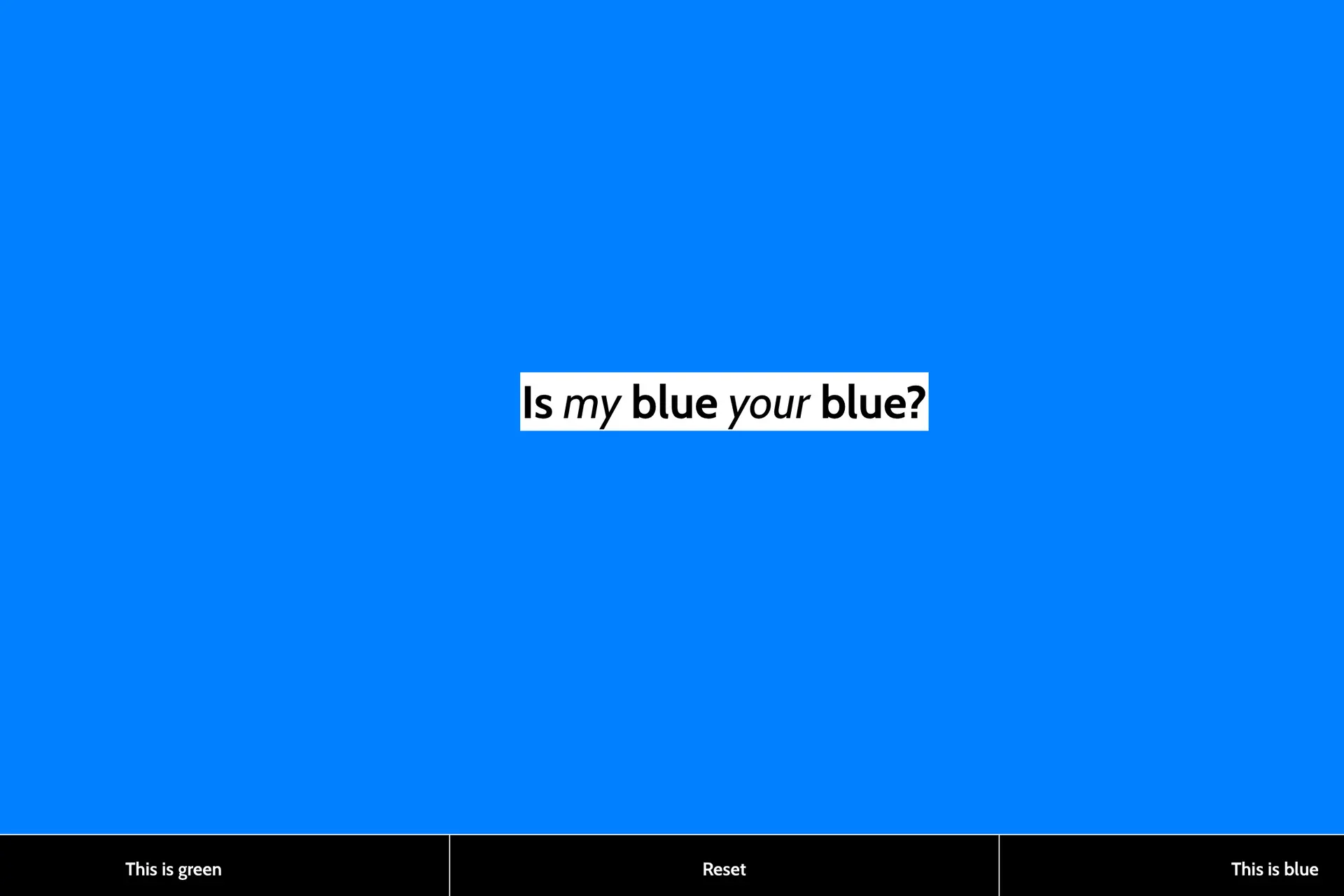 Zie jij blauw of groen? Doe de test