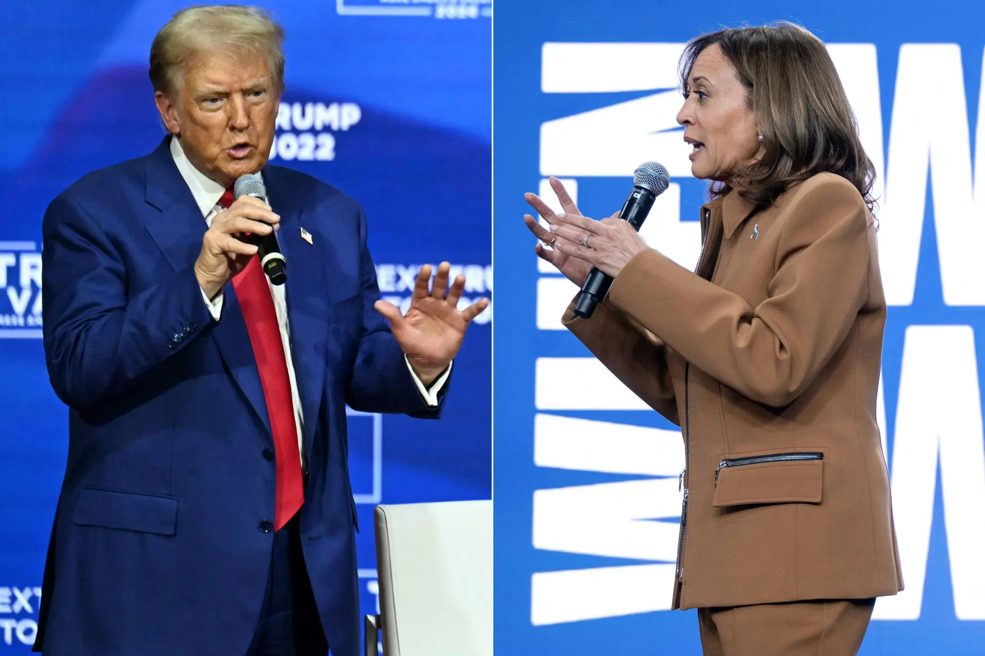 Trump is bezig met een inhaalslag: “Het is echt ongekend spannend”