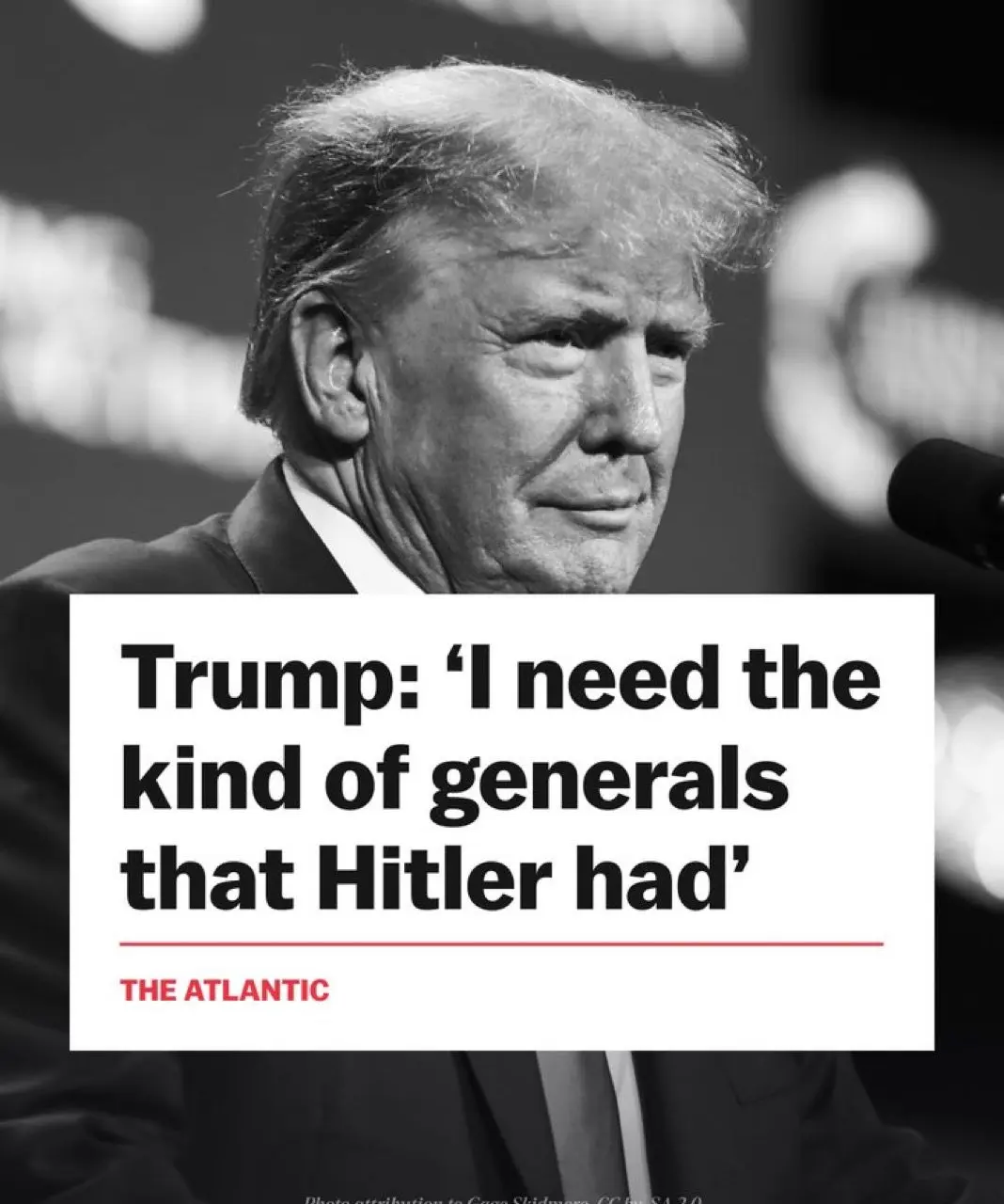 Trump: "Ik wil het soort generaals dat Hitler had"