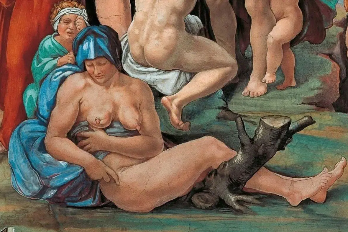 Michelangelo 'schilderde vrouw met borstkanker' in Sixtijnse Kapel