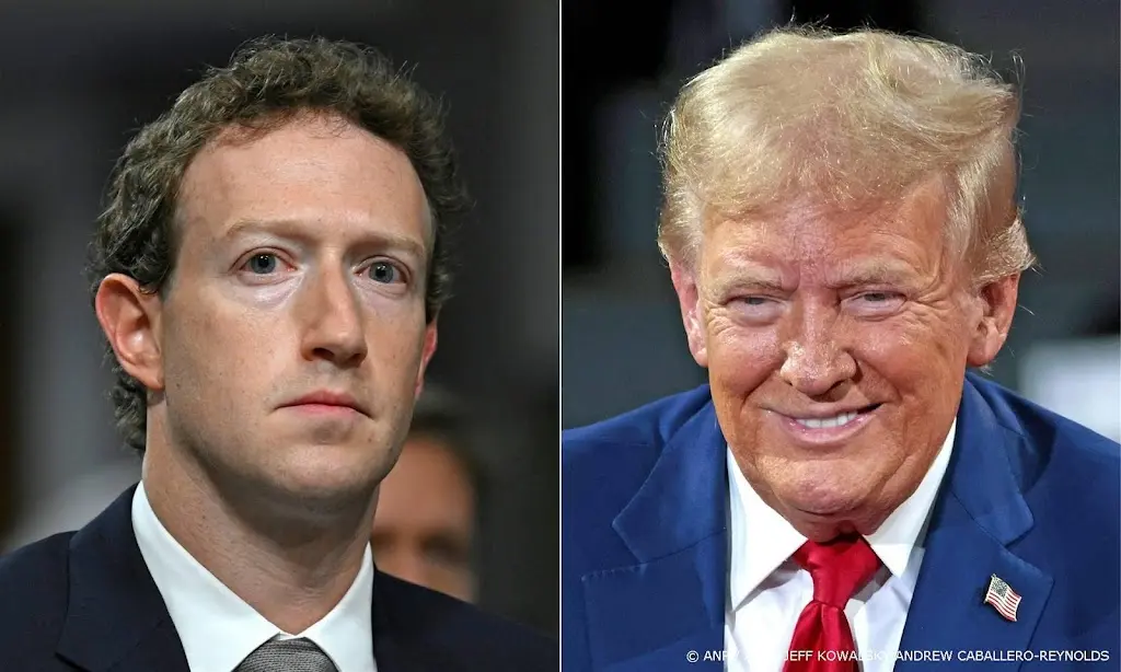 Meta-baas Zuckerberg prijst Trump: hij wil dat Amerika wint