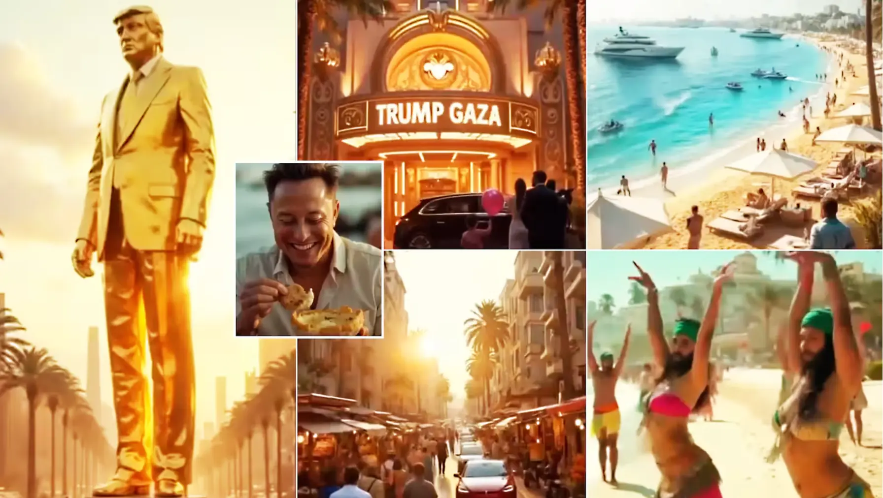 Het wordt almaar gekker: Trump post idiote AI-video van zijn visie voor 'Trump Gaza'