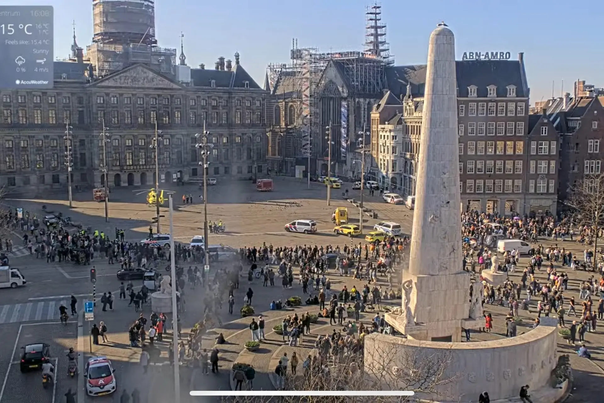Steekpartij met 5 gewonden bij de Dam in Amsterdam, dader aangehouden