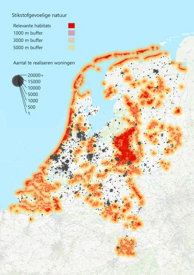 Er komen geen nieuwe huizen omdat er te veel koeien en varkens zijn