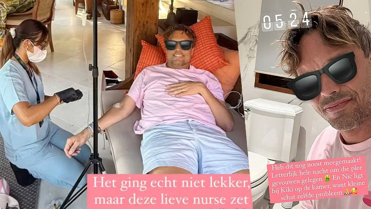 Bali Belly: Bas Smit aan het infuus na horrordiarree