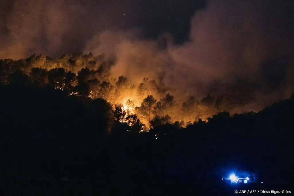 Vrouw verbrand bij bosbrand Zuid-Frankrijk