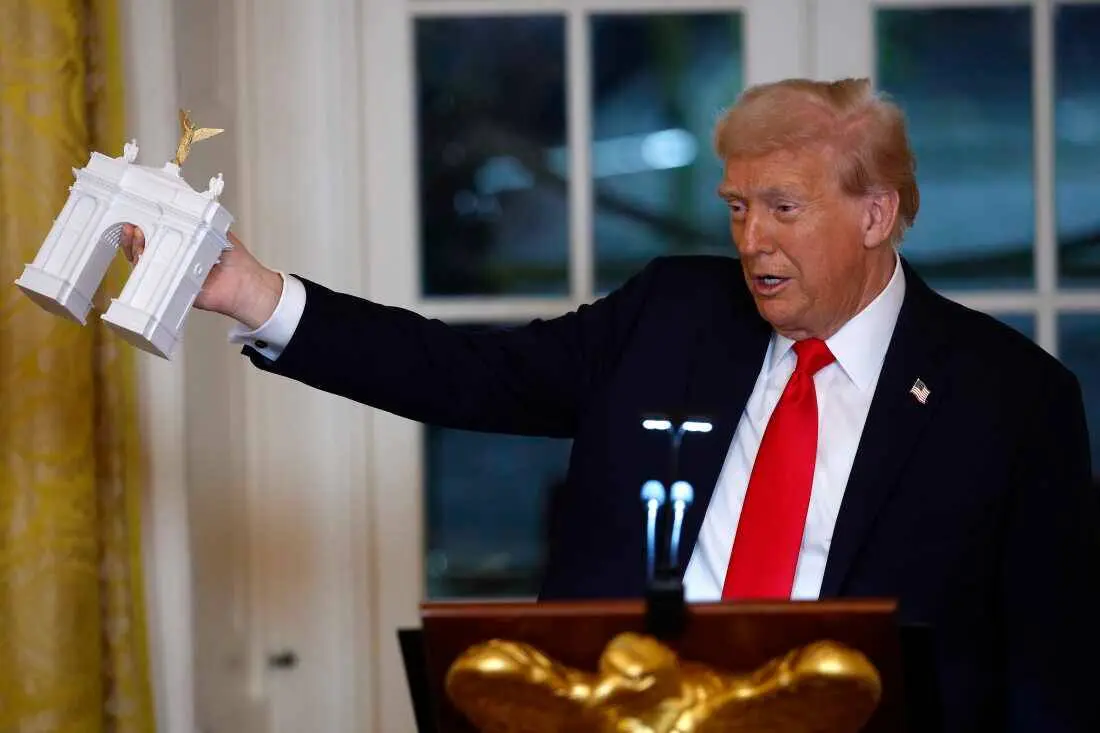 Trump wil een Arc de Trump bouwen in Washington