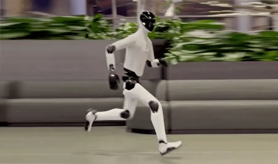 Zien: Humanoïde robot rent en wendt als een volleerd hardloper