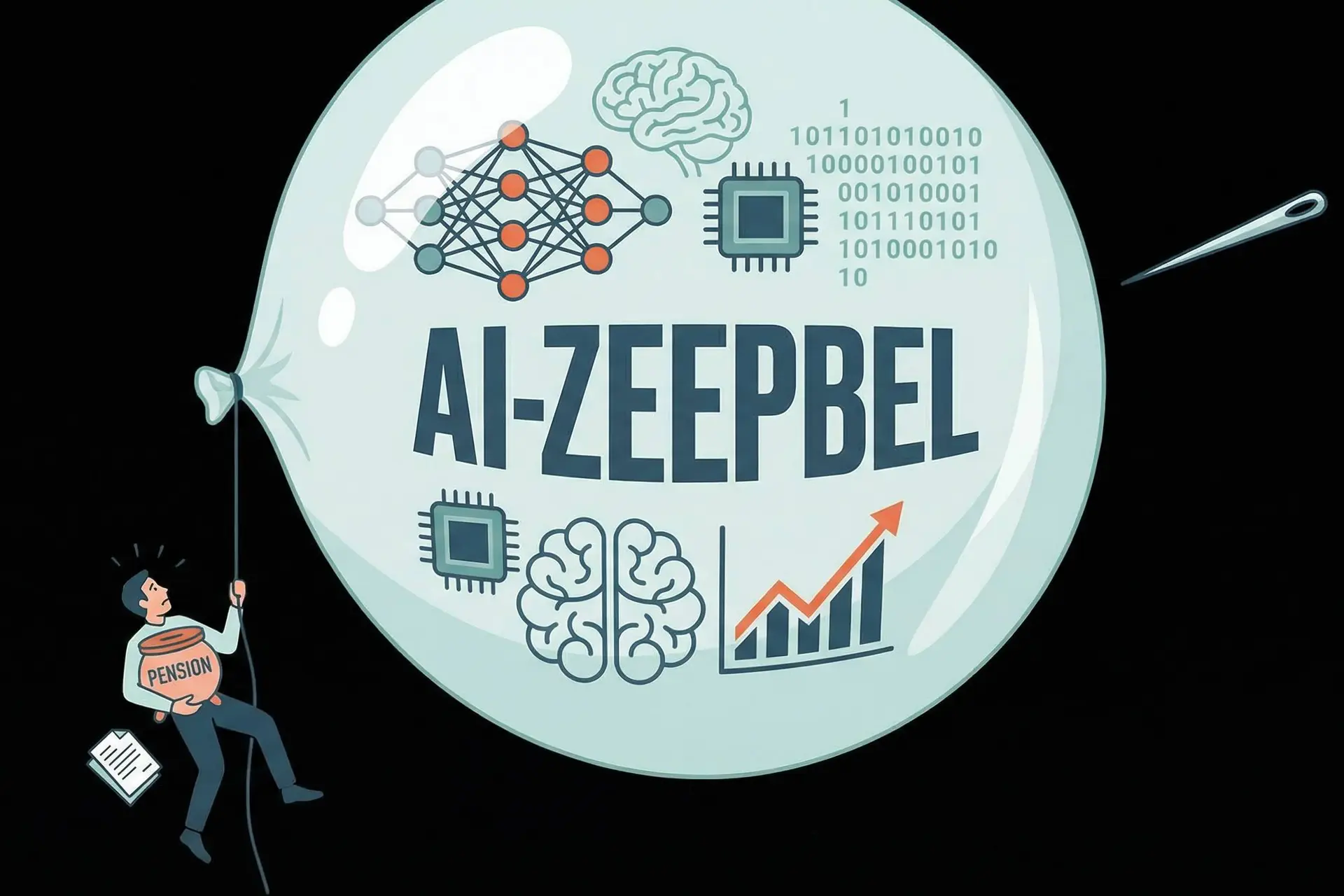 Als de AI-bubbel klapt komen onze pensioenen in gevaar