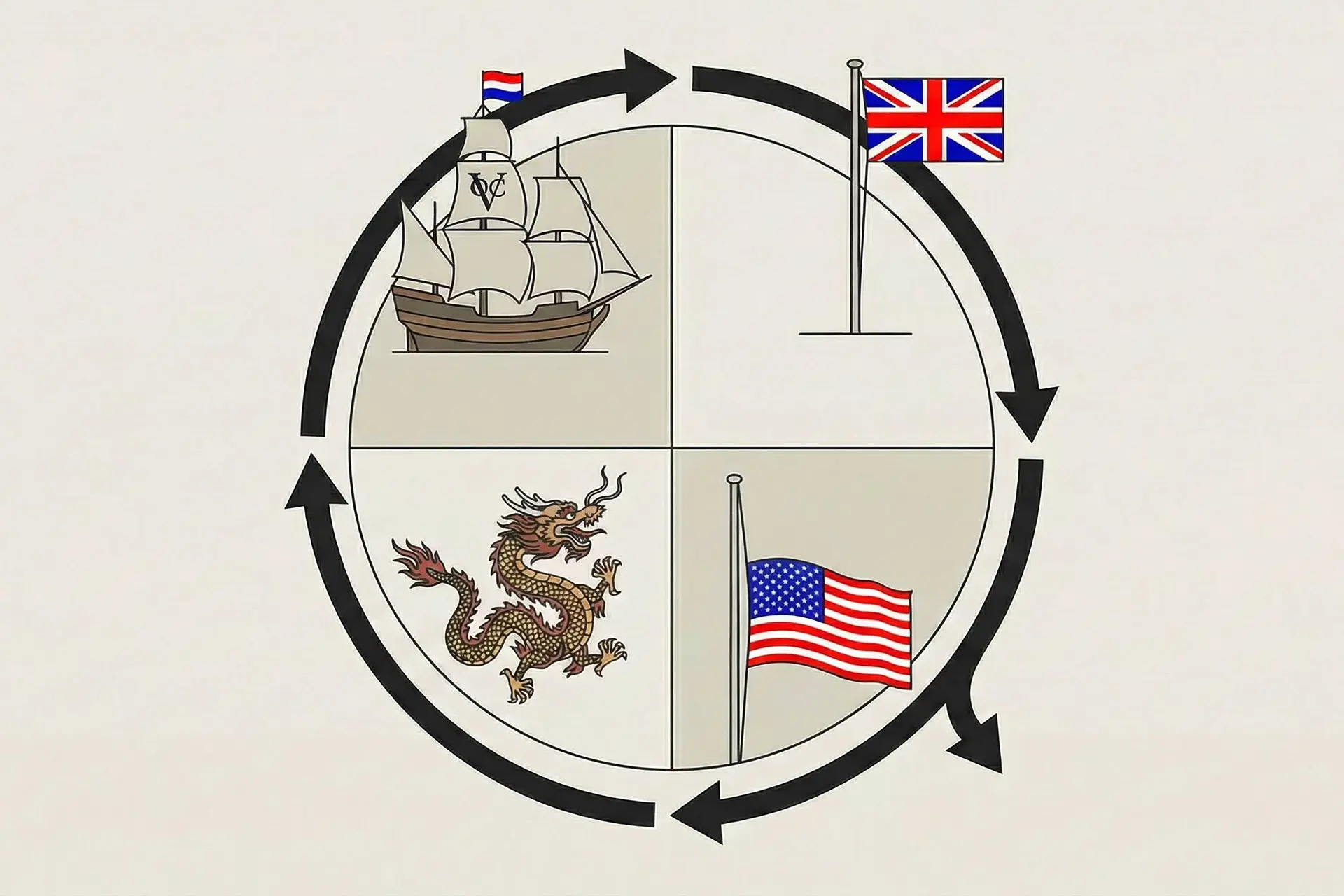"Het Amerikaanse imperium stort momenteel voor onze ogen in elkaar."