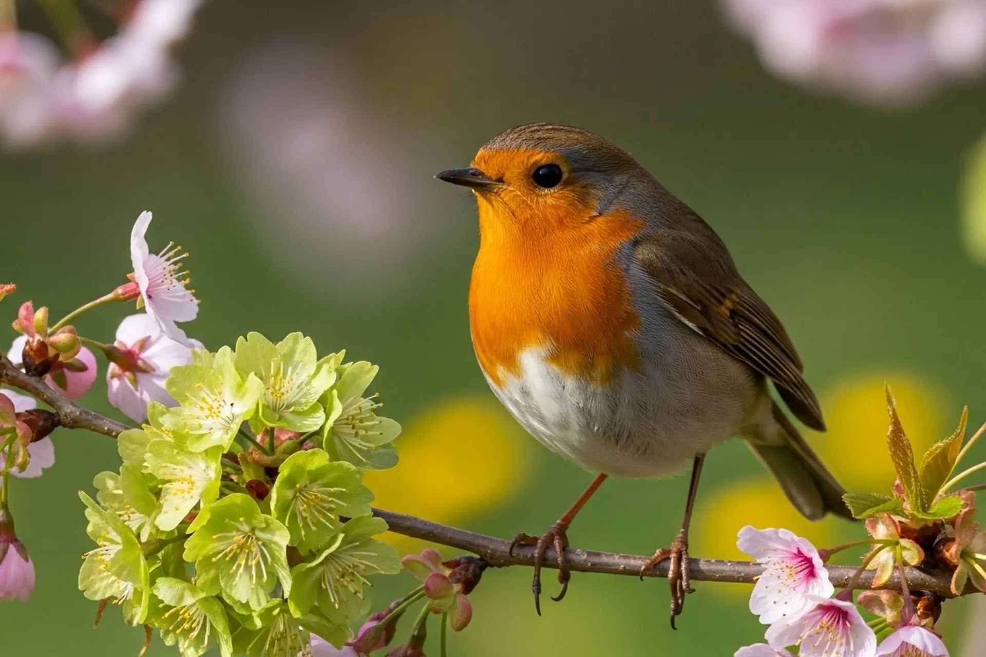 Kijk en luister naar dit uitbundige roodborstje: de lente komt eraan!