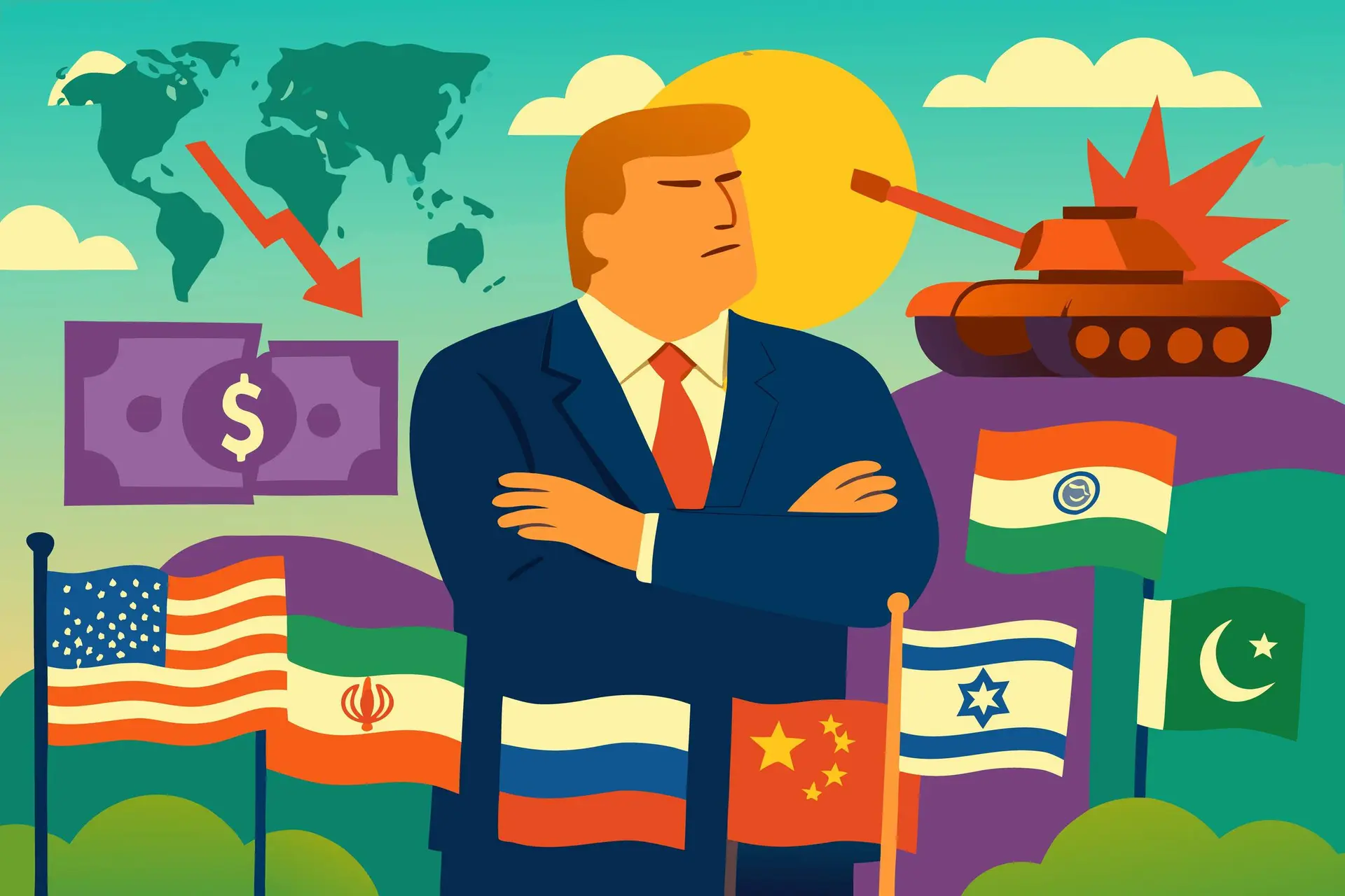 Donald Trumps oorlog gaat over maar één ding: Donald Trump.