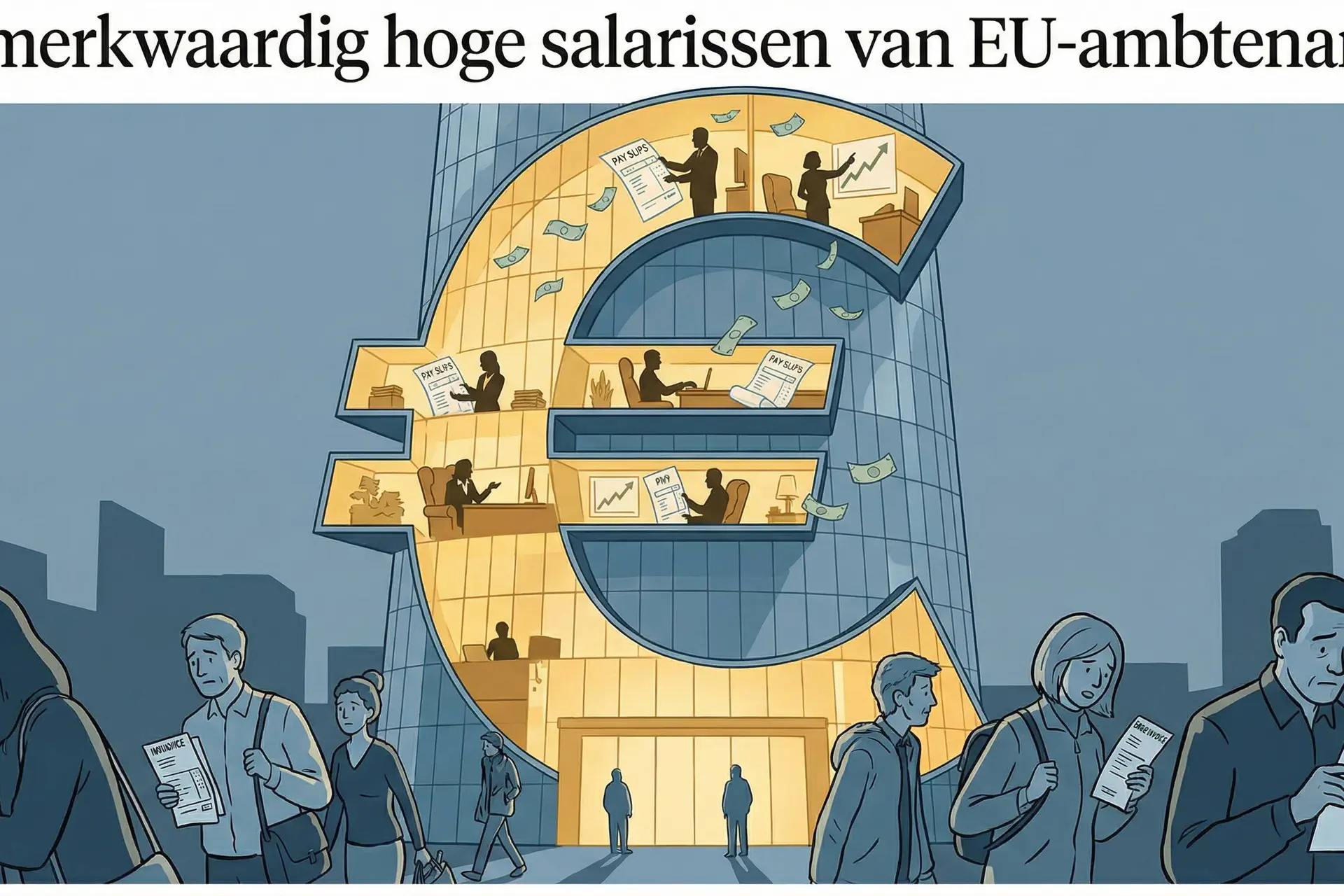 De merkwaardig/belachelijk hoge salarissen van EU‑ambtenaren