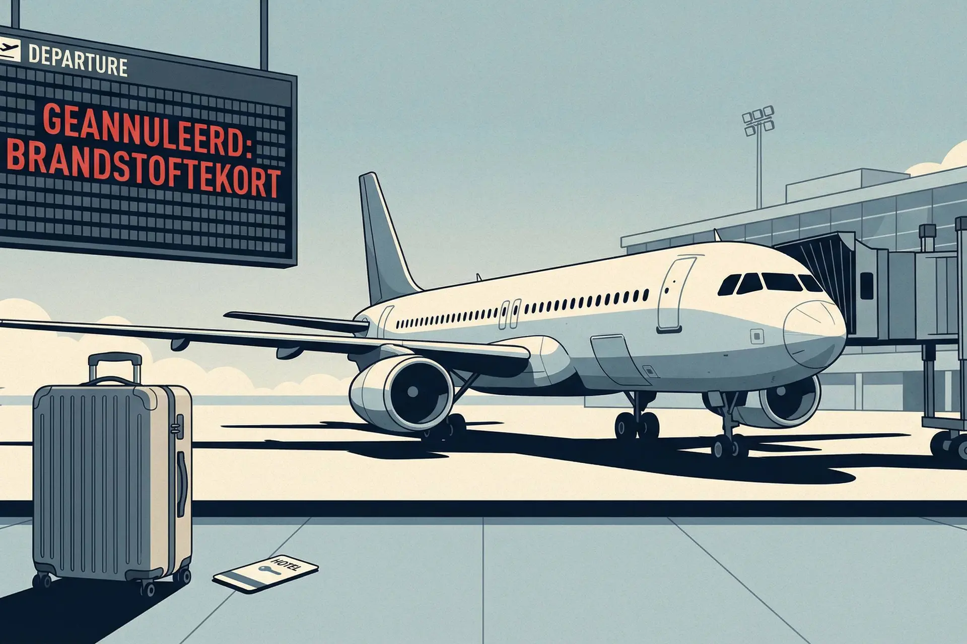 Brandstoftekort legt vluchten lam: ben je je hotelgeld nu gewoon kwijt?