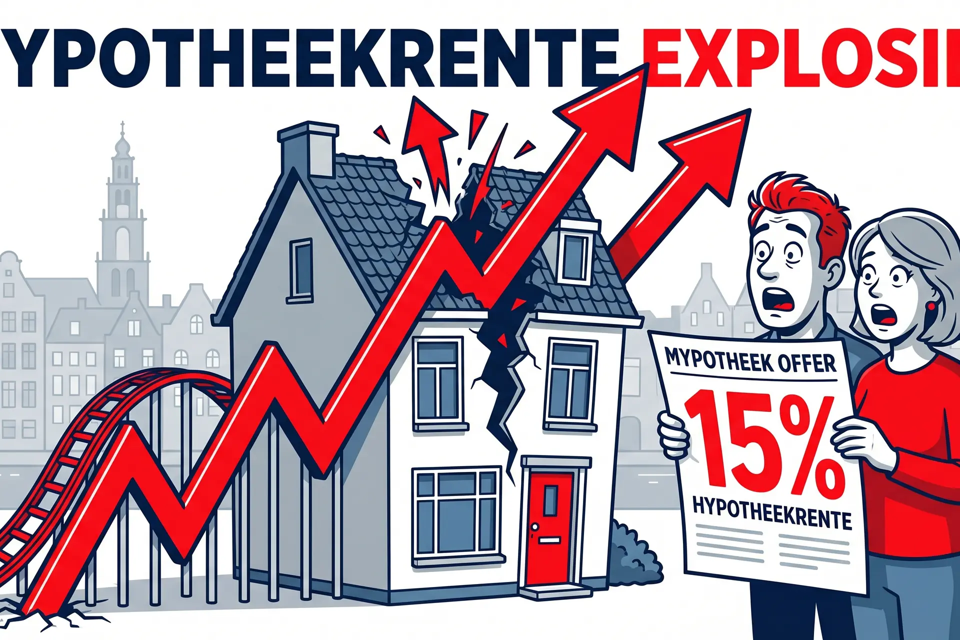 Ook dat nog: de hypotheekrente gaat de komende tijd verder omhoog.