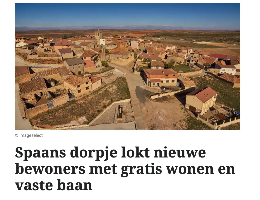 Pas op voor de 'gratis' huizen in dorpjes in Spanje en Italie