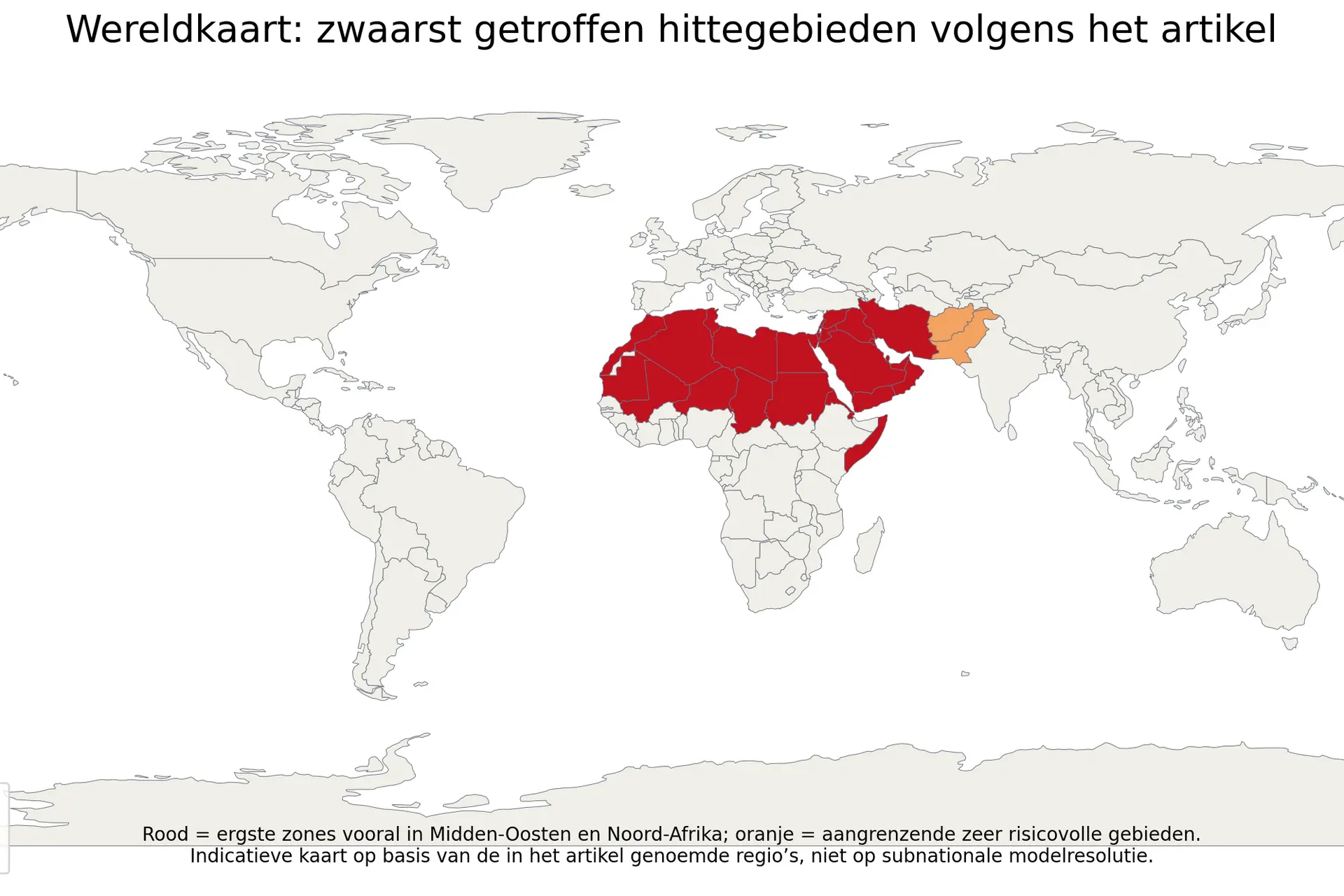 Tot 9 graden extra: klimaatmodellen tonen waar de aarde echt onleefbaar wordt