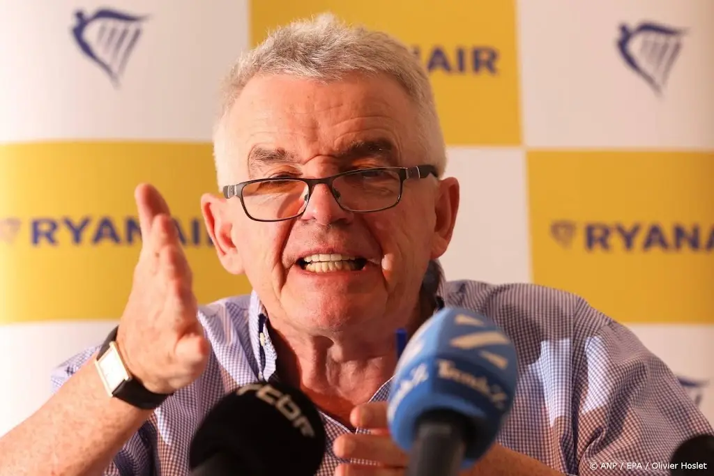 Topman Ryanair verwacht sterke stijging ticketprijzen in 2027