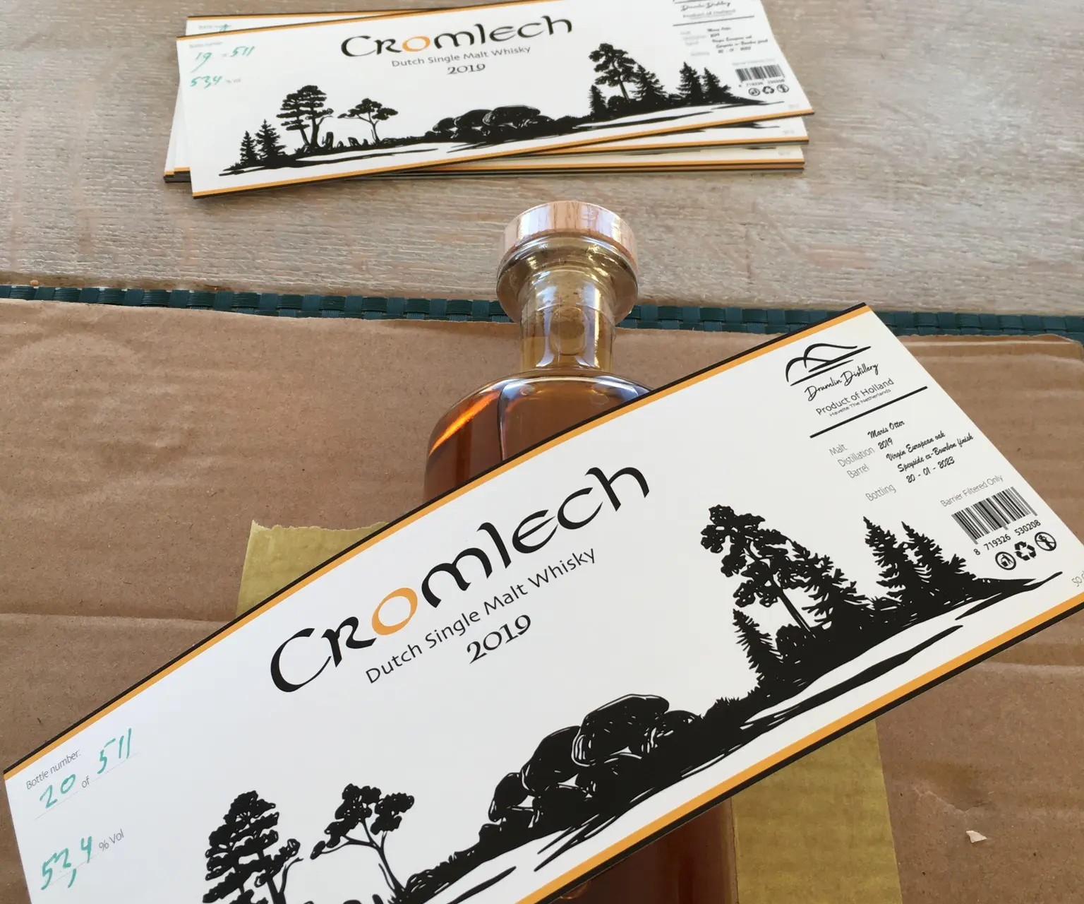 Update - 'Monnikenwerk': Cromlech Dutch Single malt 2019 ambachtelijk gelabeld