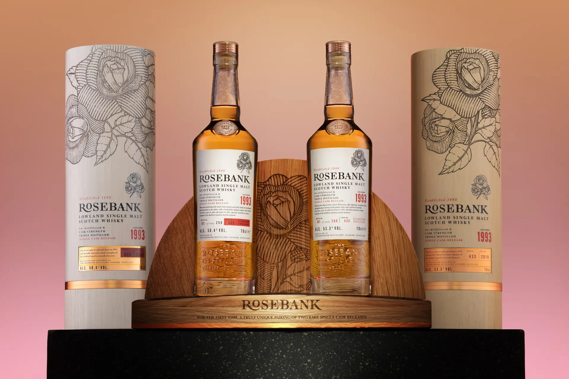Deze twee zeldzame Rosebank whisky’s gaan snel onder de hamer