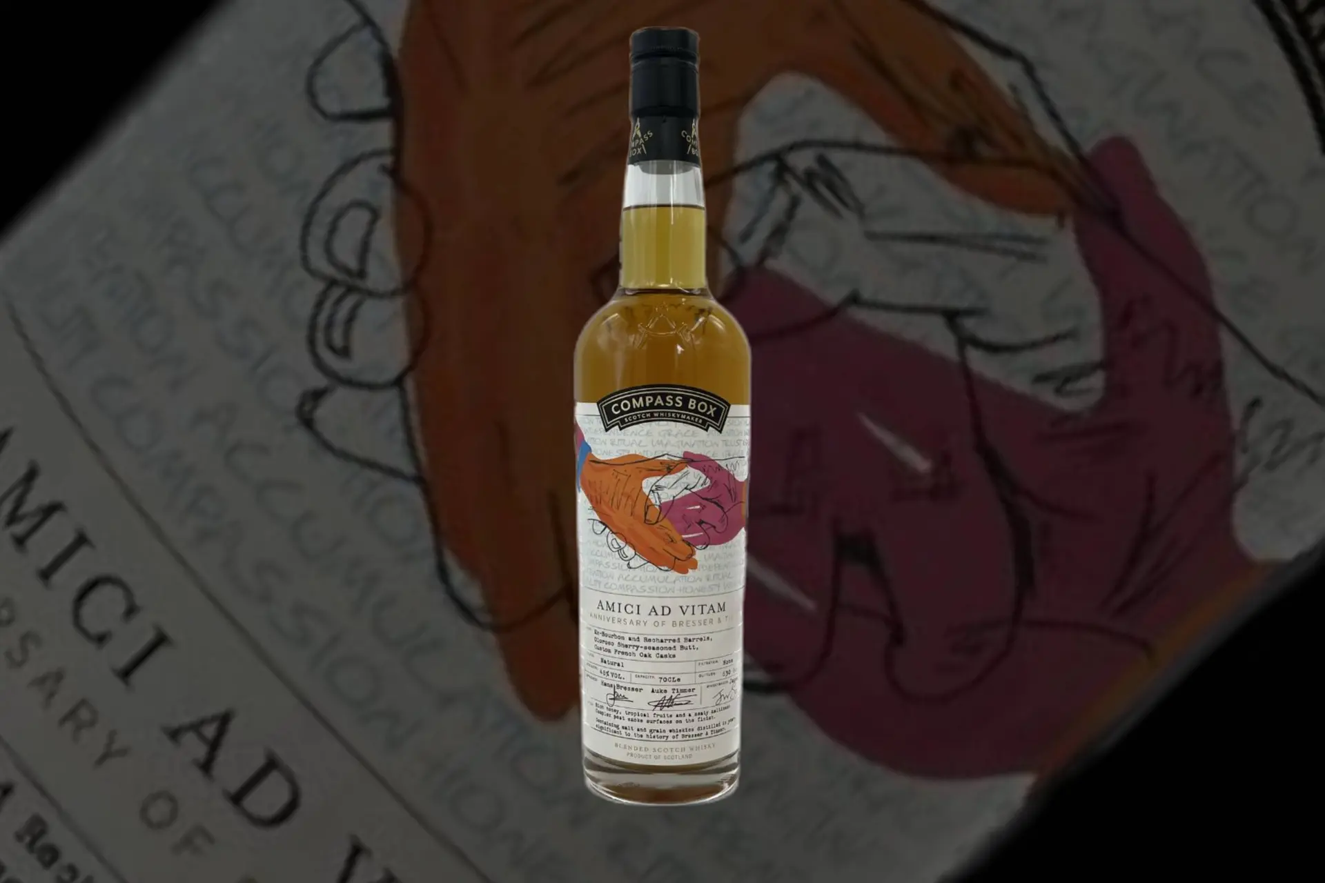Deze Compass Box Amici ad Vitam whisky is het ideale cadeau