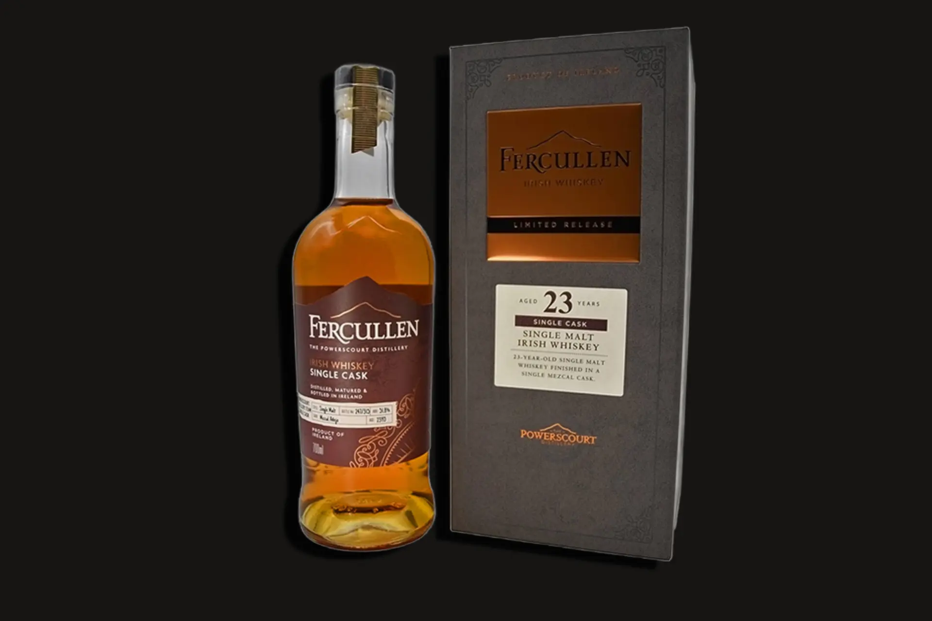 Powerscourt Distillery onthult gelimiteerde Fercullen whiskey uit een Mezcal vat
