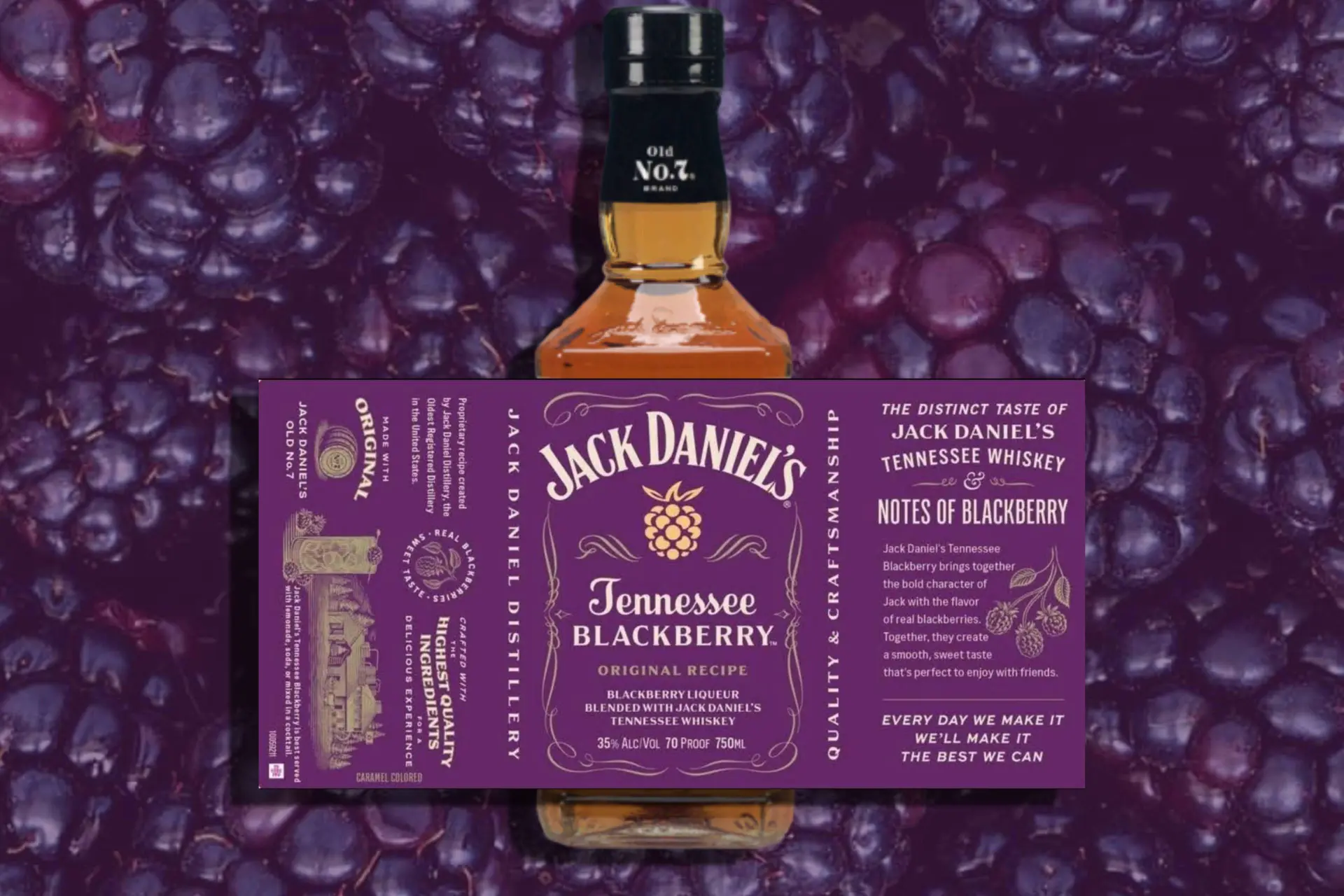Jack Daniel’s Blackberry fles is nu te koop in Nederland