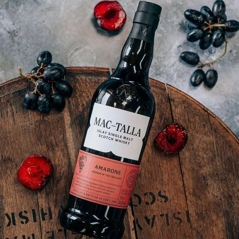 De nieuwe whisky van Mac-Talla combineert turf met Amarone