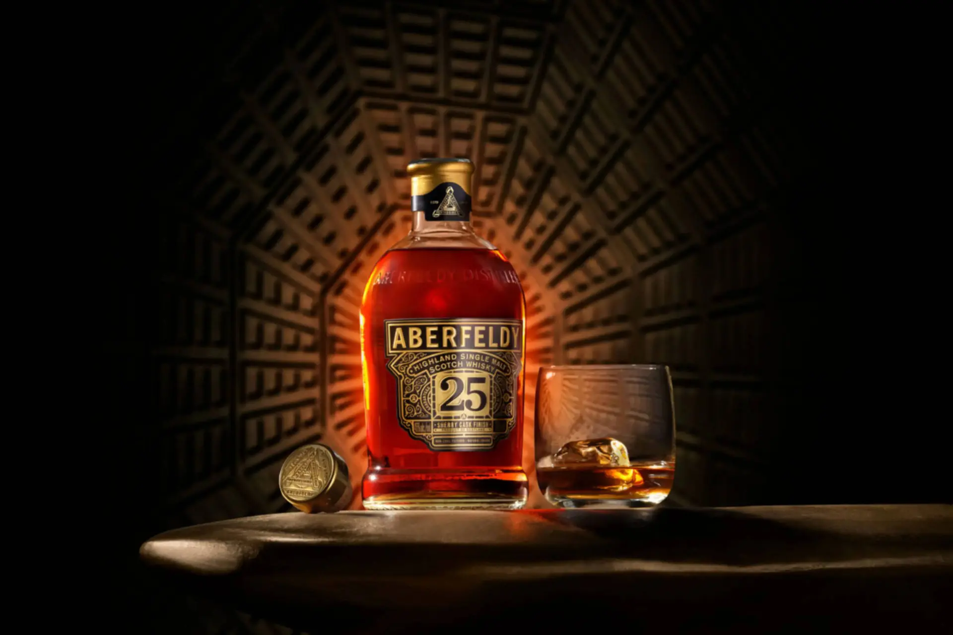 Speciale 25 jaar oude whisky van Aberfeldy blijft plakken