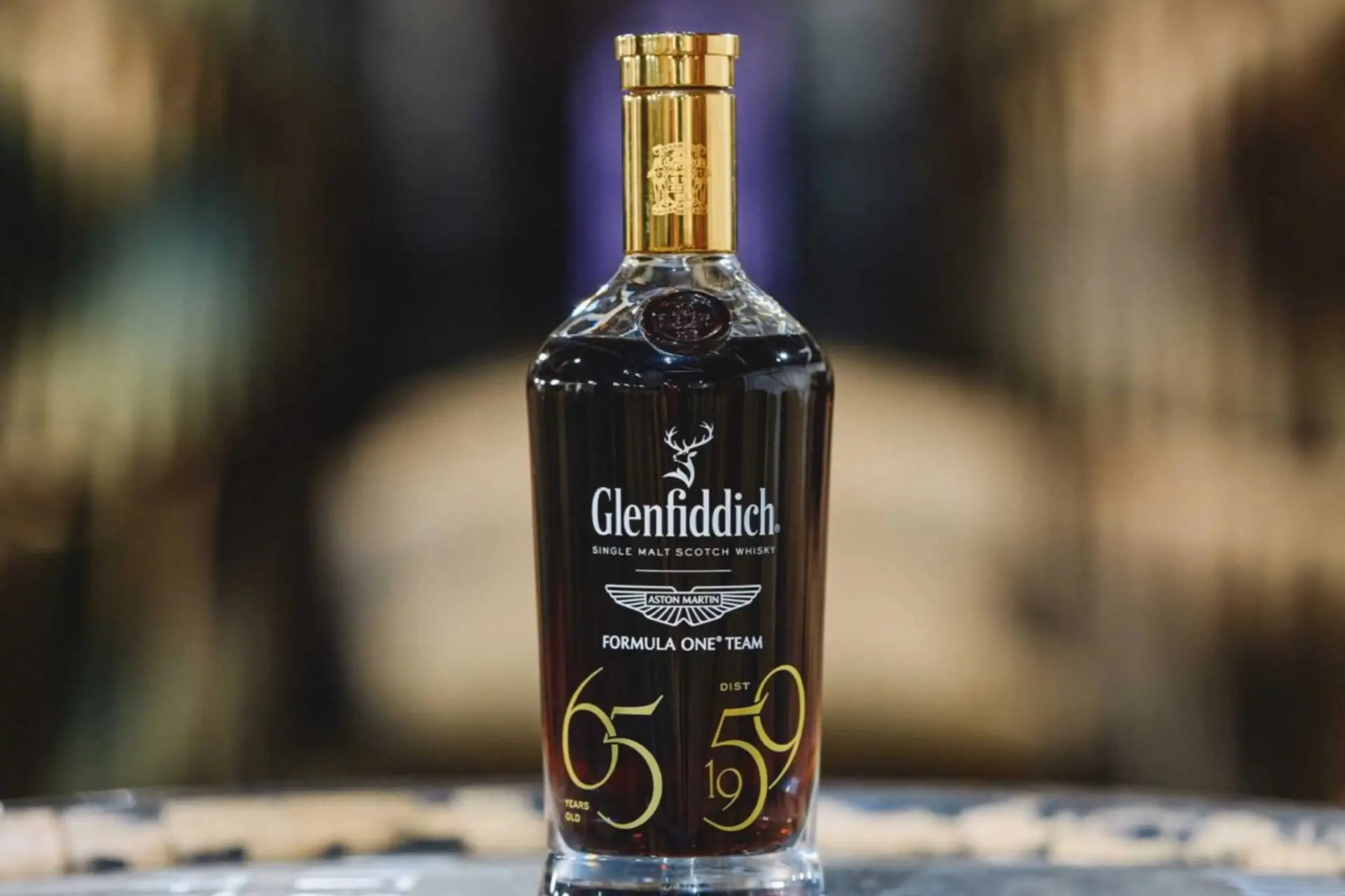 Glenfiddich onthult ineens een oude F1-whisky