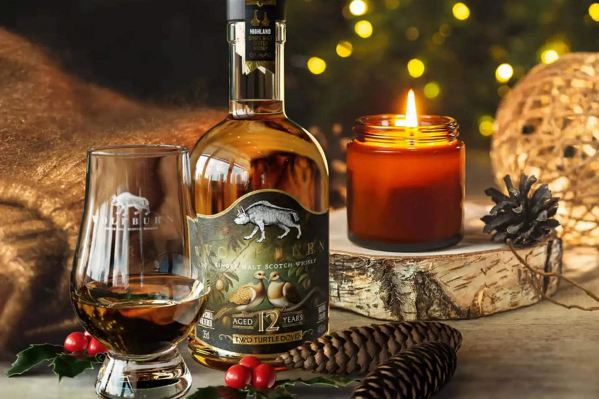 Wolfburn 12 YOTwo Doves single malt whisky