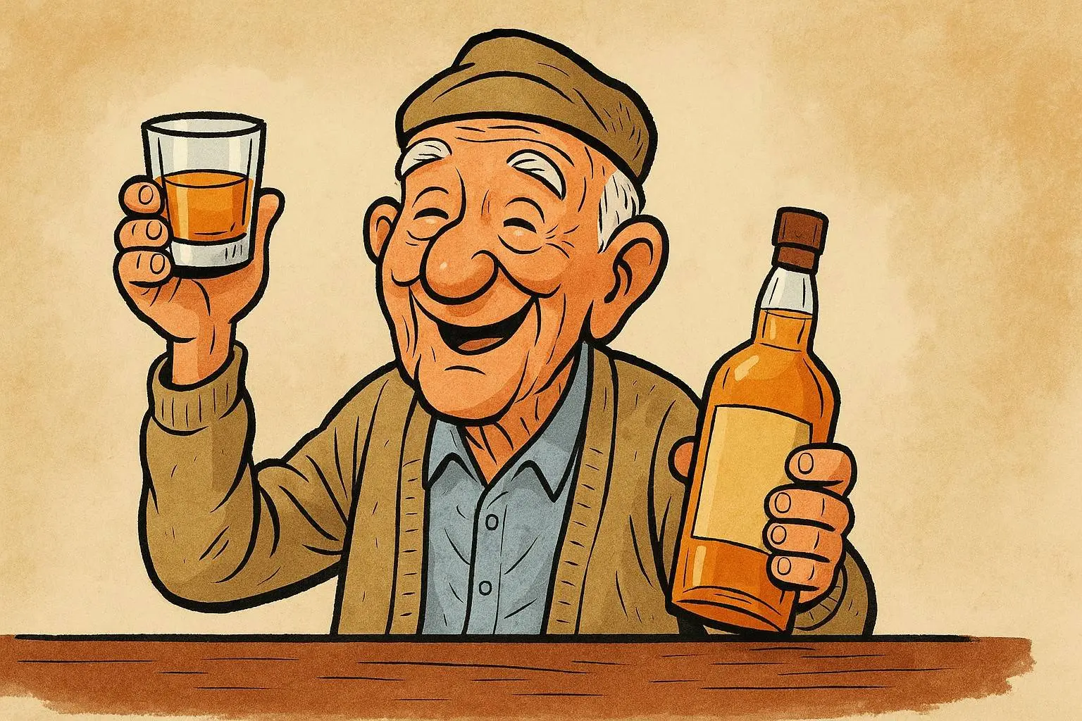 Man Lives Up to 107 and Swears by Whiskey