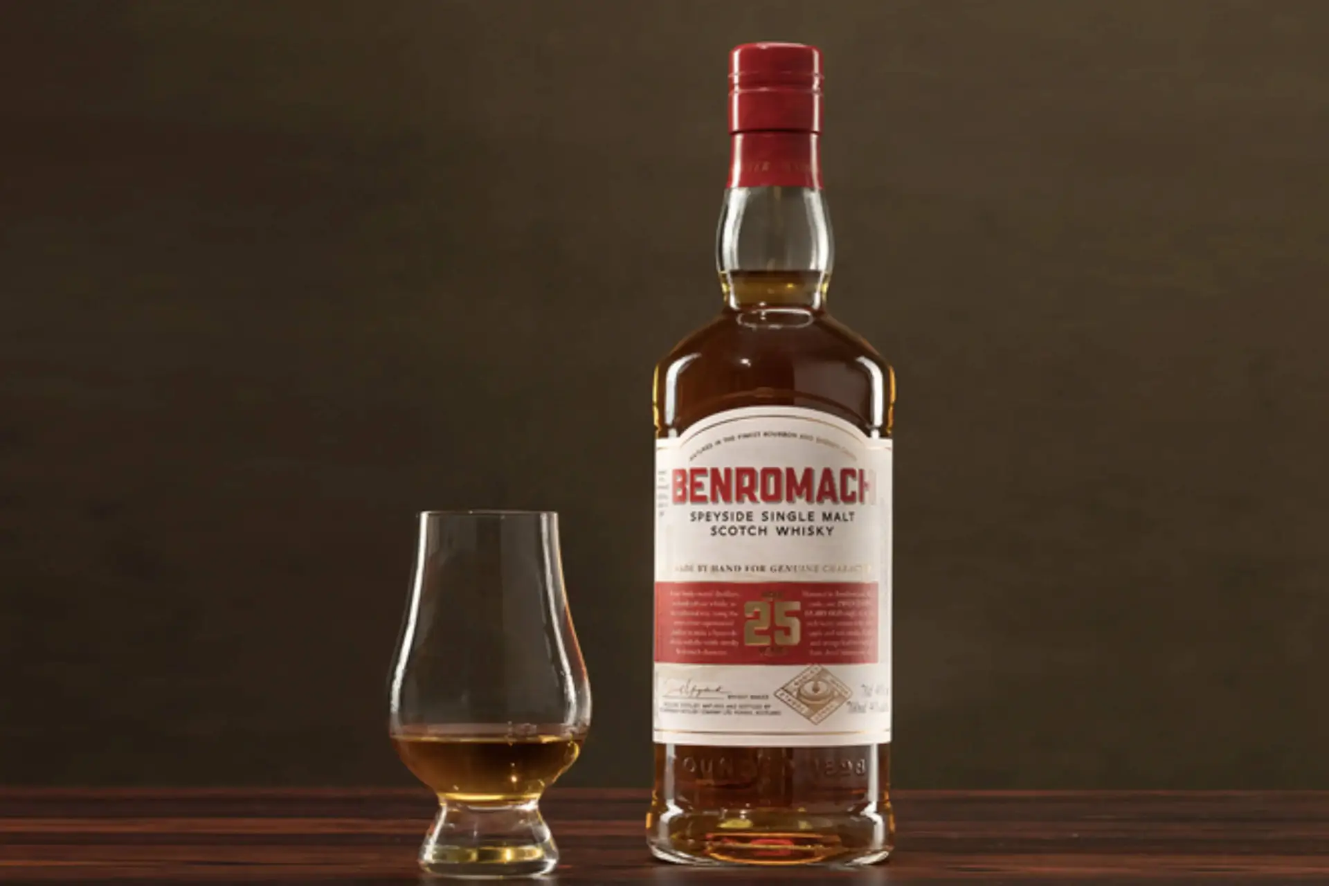 Benromach 25 year old whisky
