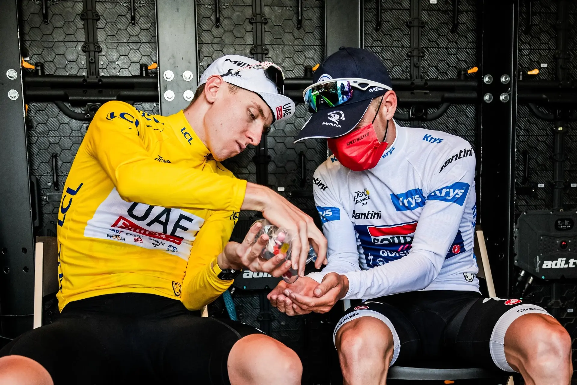 Tadej Pogacar over band met Remco Evenepoel: 'Hij is een hele coole jongen'