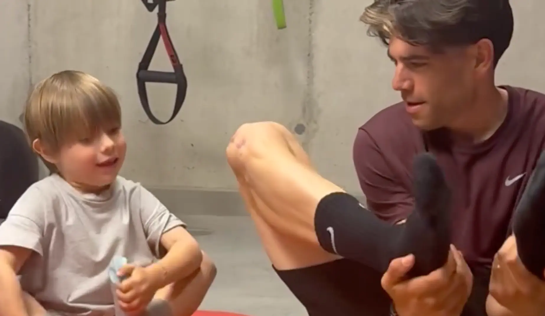 VIDEO. Wout & Georges van Aert zijn gym buddies geworden