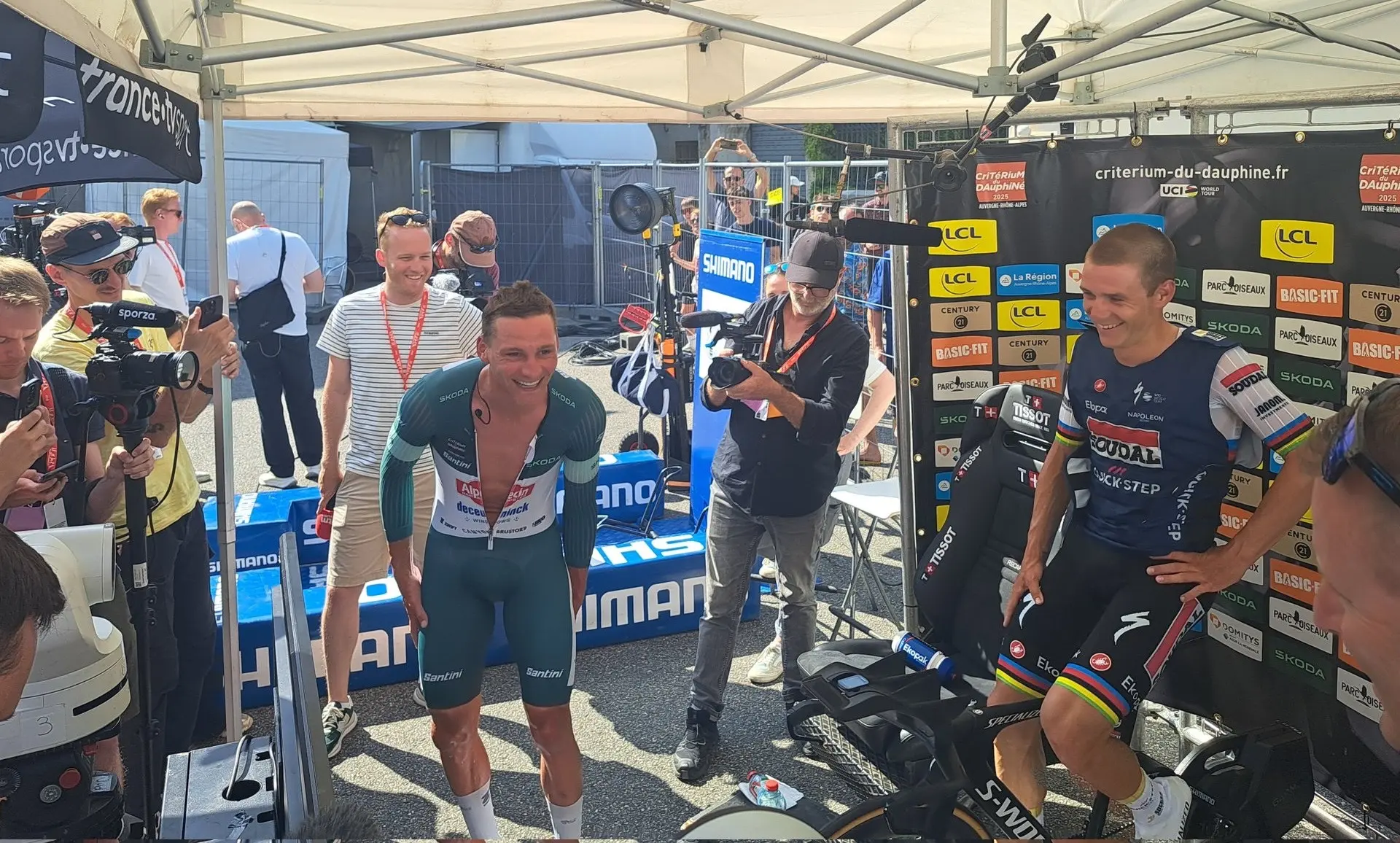 KIJK. Van der Poel onthult waarover gesprekje met Evenepoel na tijdrit ging