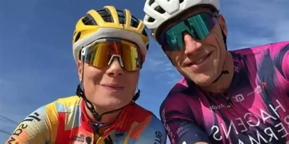 Axel Merckx en Lotte Kopecky