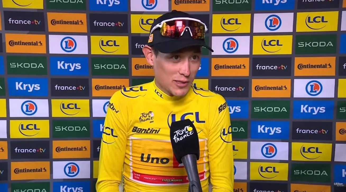 "Er komt nog wat aan" — Maakt Evenepoel zich zorgen over gele trui Torstein Træen?