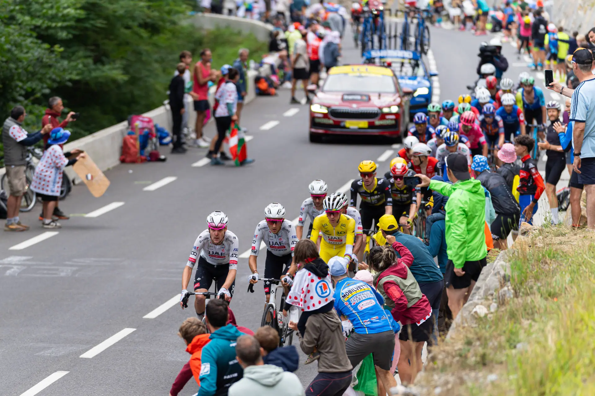 Yellow_jersey_peloton_in_Peyresourdes_during_stage_14_of_Tour_de_France_2025