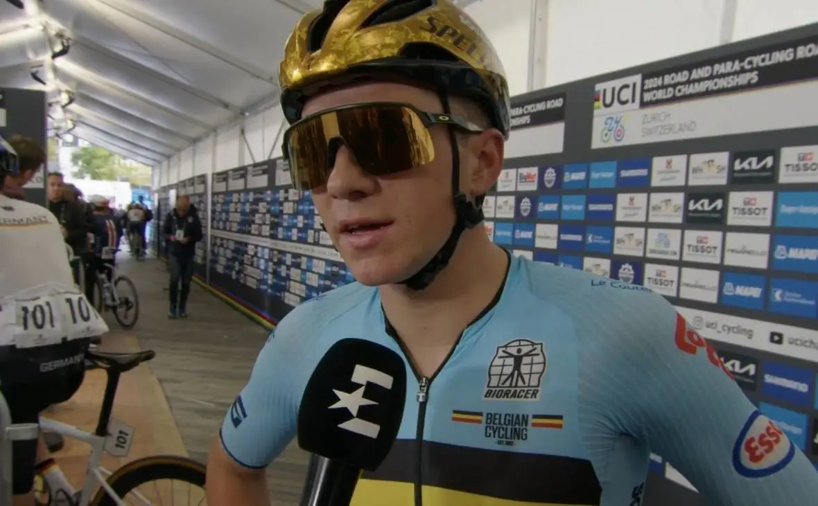 Daar is Evenepoel! Dit is zijn mening over gedeeld kopmanschap met Wout van Aert...