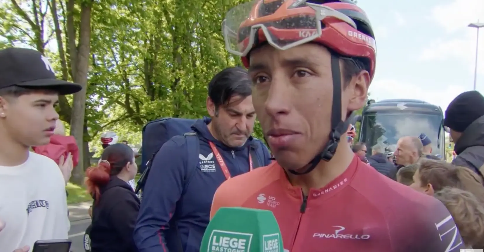 "Ik viel aan, ik werd enthousiast, ik had goede benen" - Egan Bernal imponeert bij debuut Luik-Bastenaken-Luik