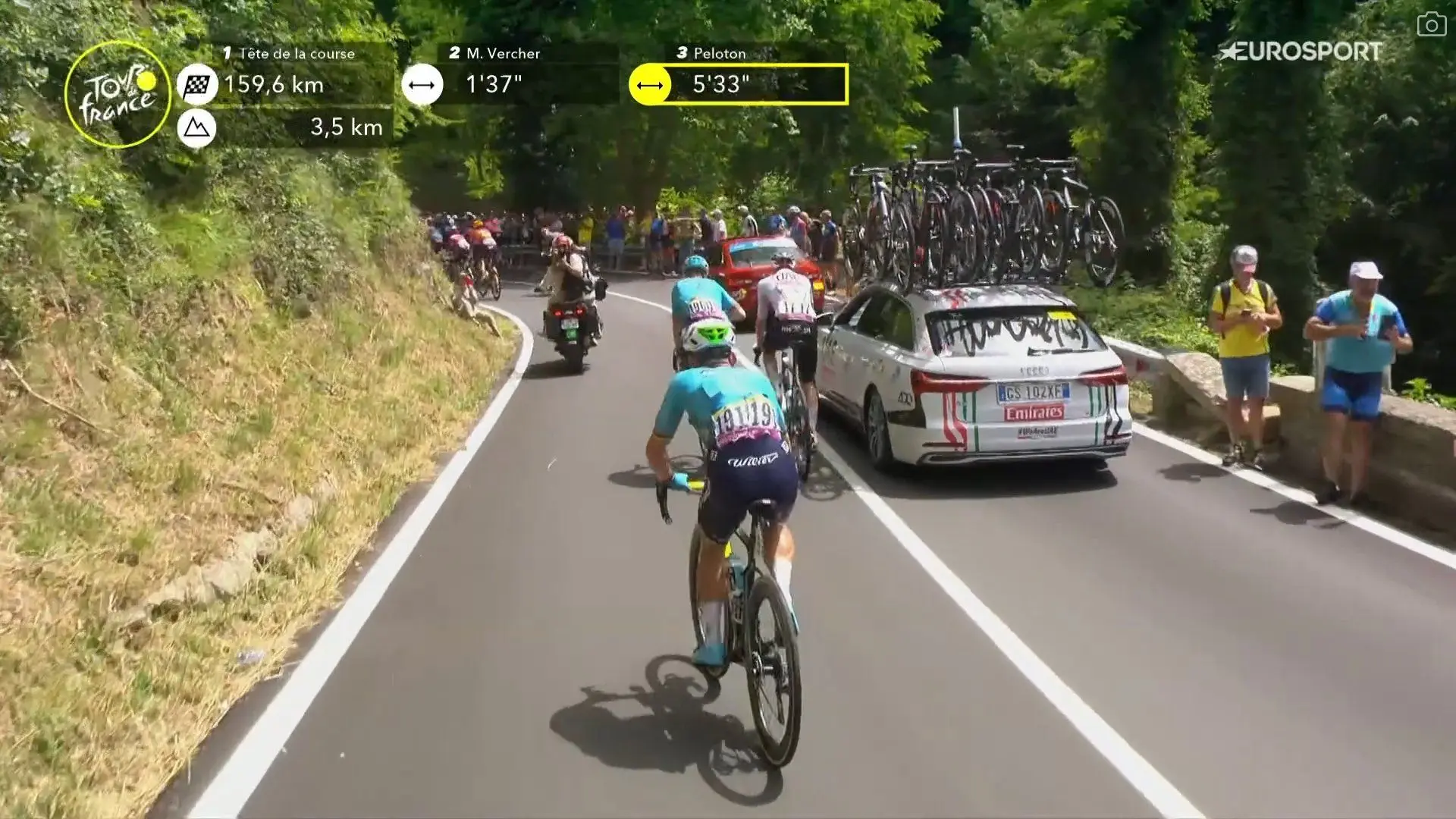 Serieuze problemen voor Mark Cavendish op openingsdag van de Tour de France: The Manxman wordt gelost met nog 160 kilometer te gaan en moet kotsen