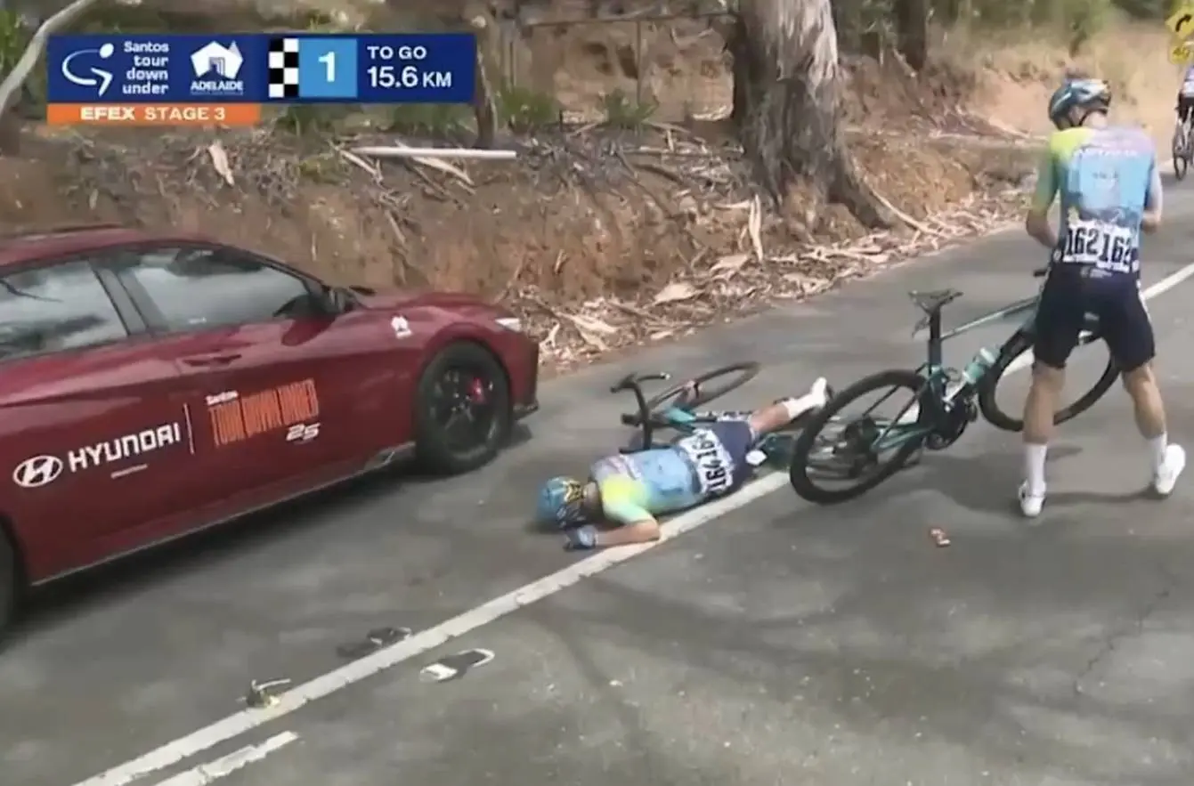 Medisch rapport en uitvallers Tour Down Under 2025 na etappe 3: Meerdere vervelende valpartijen met onder andere Loe van Belle