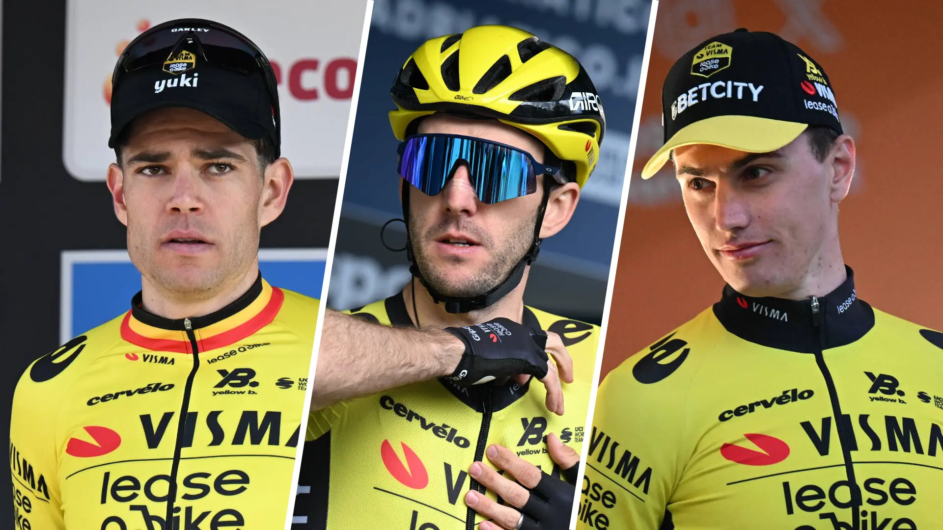 Drie kopmannen, één doel: Wout van Aert, Simon Yates en Olav Kooij leiden ambitieuze Giro-selectie van Team Visma | Lease a Bike