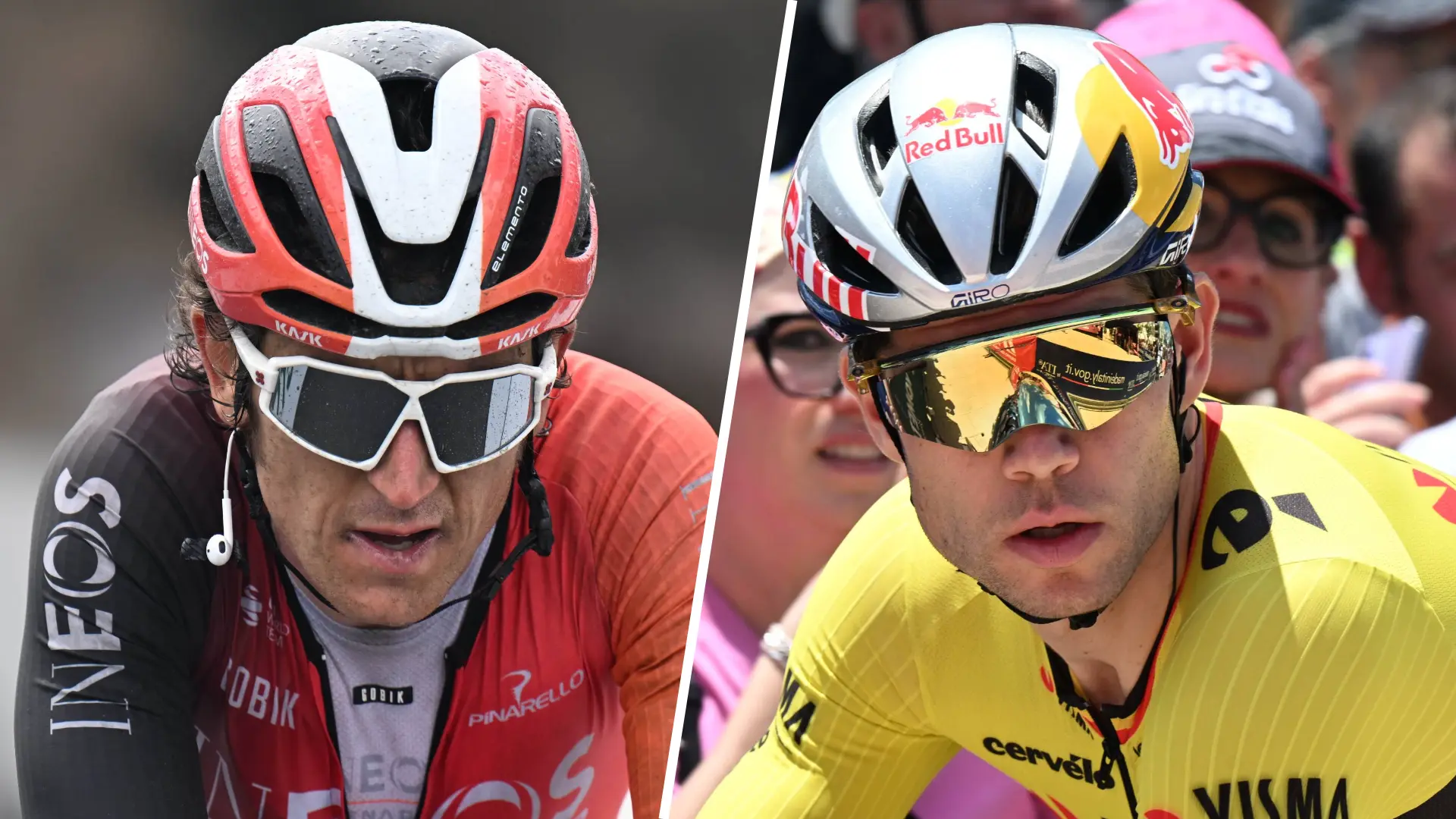 Geraint Thomas leeft mee met Wout van Aert: "Het is klote als je die tv-camera in je gezicht hebt en het moeilijk hebt"