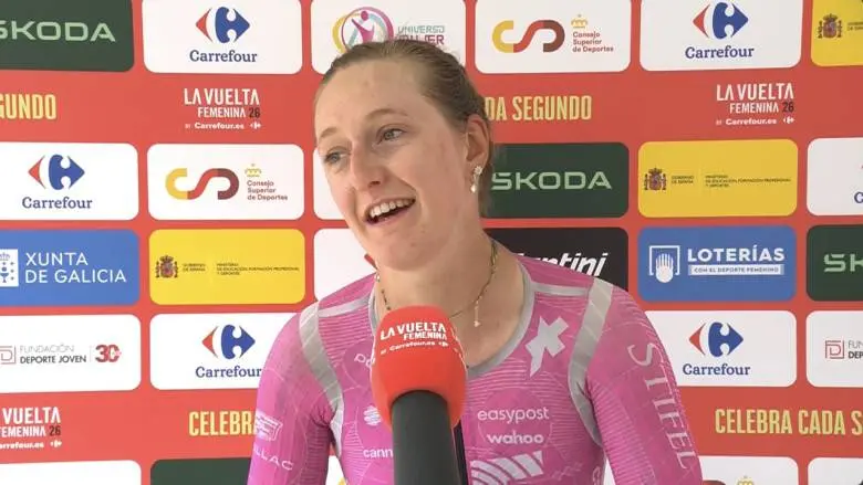 Kerbaol declara tras su victoria en La Vuelta Femenina © La Vuelta Femenina
