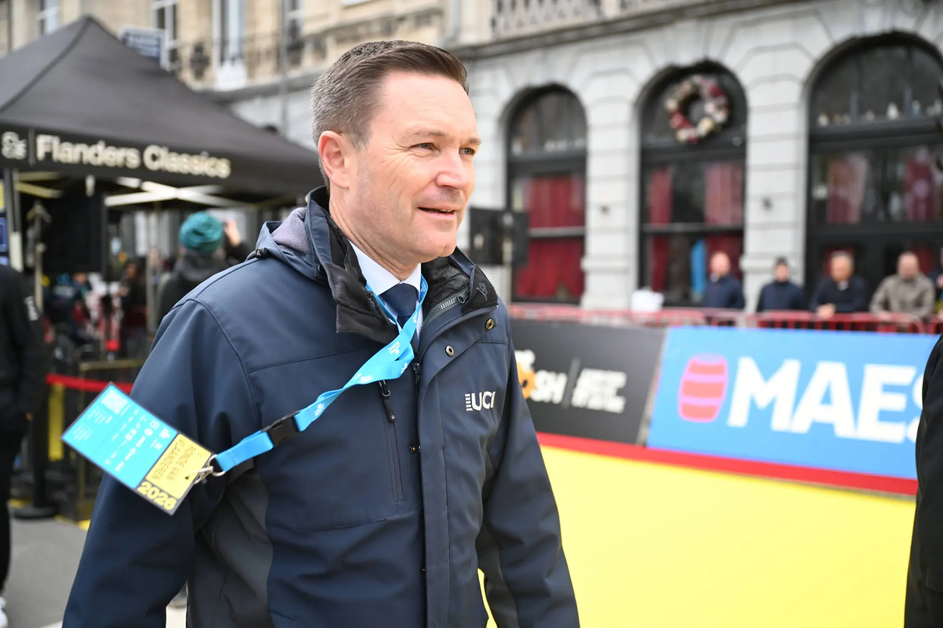 David Lappartient bij de Ronde van Vlaanderen 2026