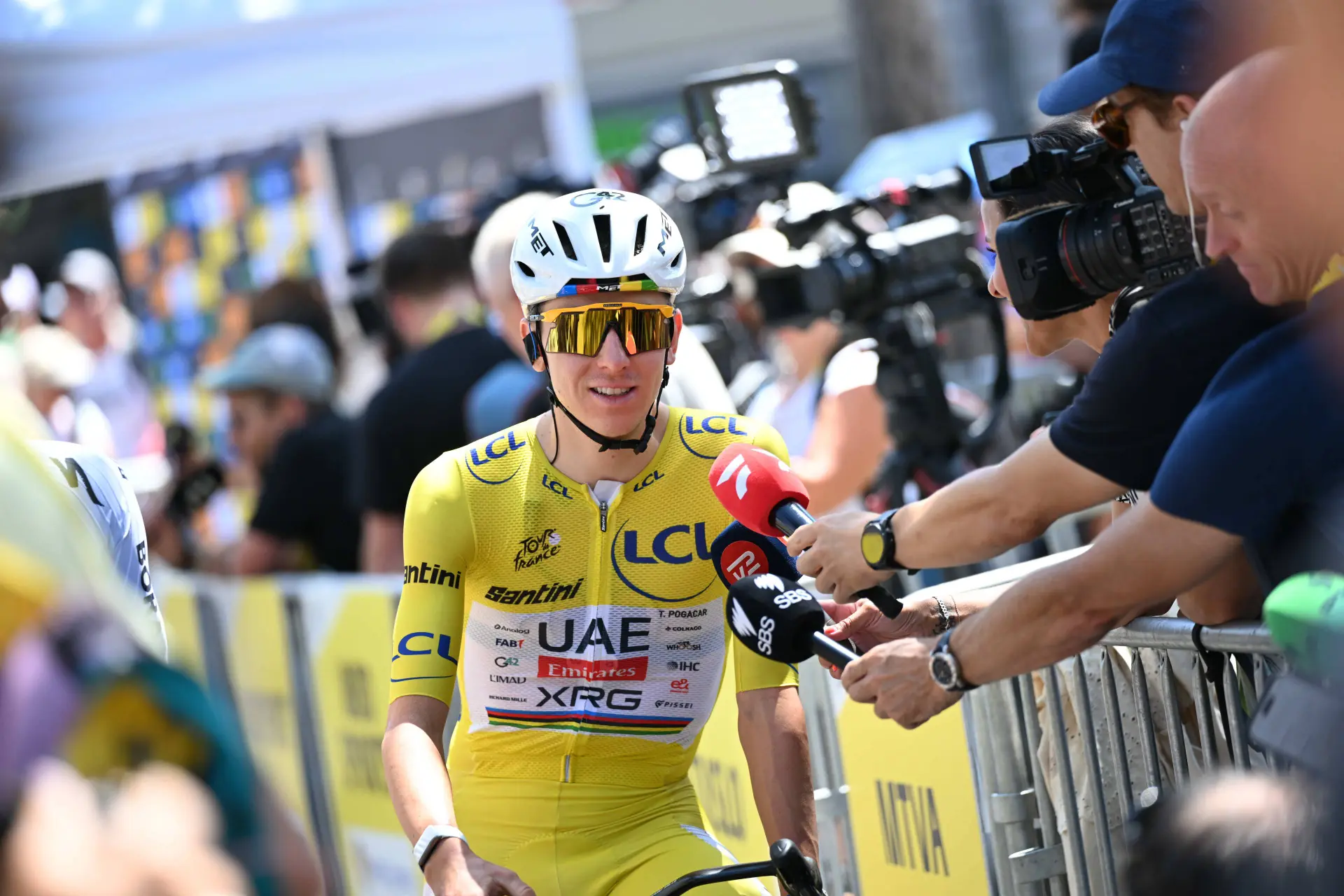 Tadej Pogacar in de Tour de France